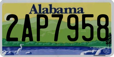 AL license plate 2AP7958