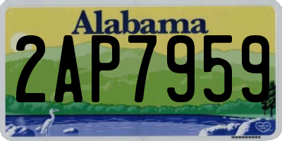 AL license plate 2AP7959