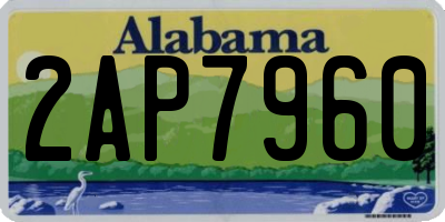 AL license plate 2AP7960