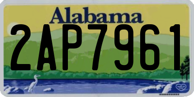 AL license plate 2AP7961