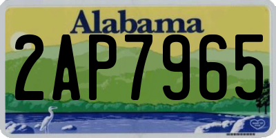 AL license plate 2AP7965