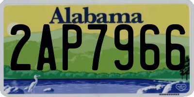 AL license plate 2AP7966