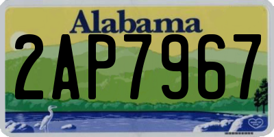 AL license plate 2AP7967