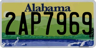 AL license plate 2AP7969