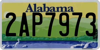 AL license plate 2AP7973