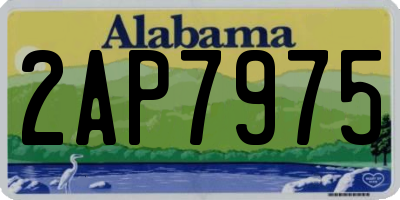 AL license plate 2AP7975