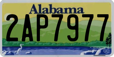 AL license plate 2AP7977