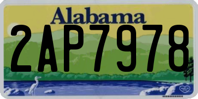 AL license plate 2AP7978