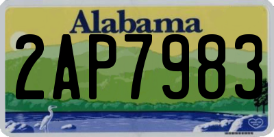 AL license plate 2AP7983