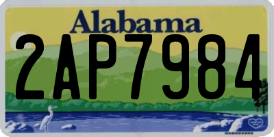 AL license plate 2AP7984