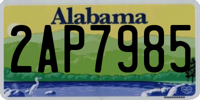 AL license plate 2AP7985