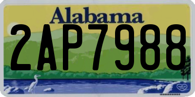 AL license plate 2AP7988