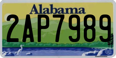 AL license plate 2AP7989