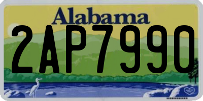 AL license plate 2AP7990