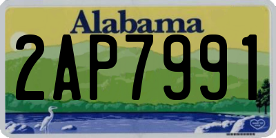 AL license plate 2AP7991
