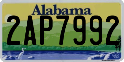 AL license plate 2AP7992