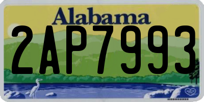 AL license plate 2AP7993
