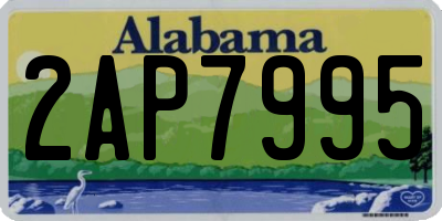 AL license plate 2AP7995