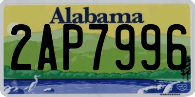 AL license plate 2AP7996