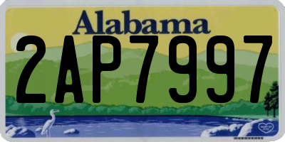 AL license plate 2AP7997