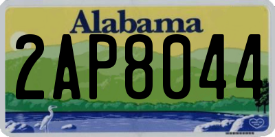 AL license plate 2AP8044