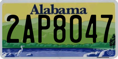 AL license plate 2AP8047