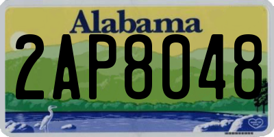 AL license plate 2AP8048