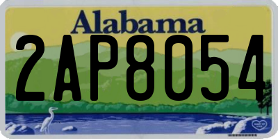 AL license plate 2AP8054