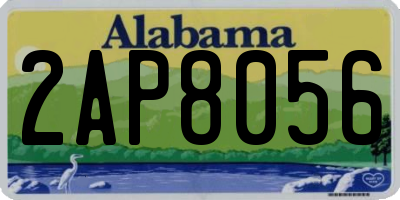 AL license plate 2AP8056