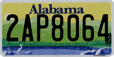 AL license plate 2AP8064