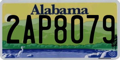 AL license plate 2AP8079