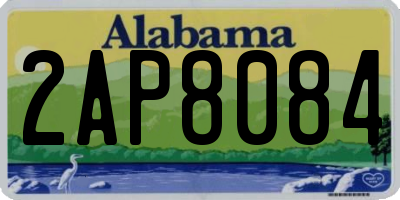 AL license plate 2AP8084