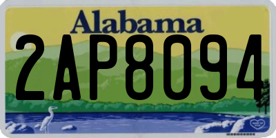 AL license plate 2AP8094