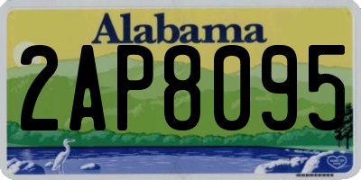 AL license plate 2AP8095