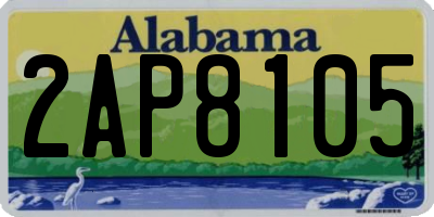AL license plate 2AP8105