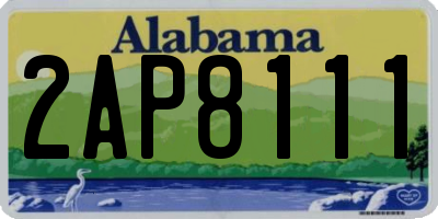 AL license plate 2AP8111