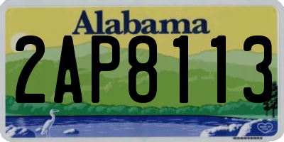 AL license plate 2AP8113