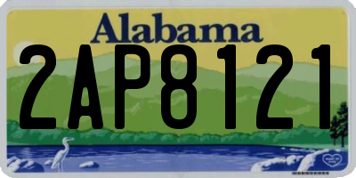 AL license plate 2AP8121