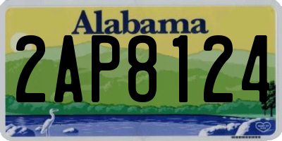 AL license plate 2AP8124