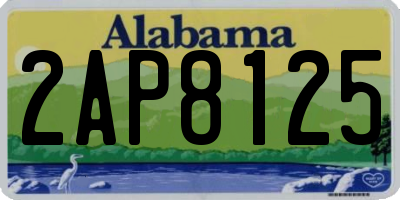AL license plate 2AP8125