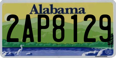AL license plate 2AP8129