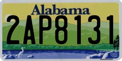 AL license plate 2AP8131