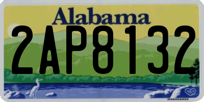 AL license plate 2AP8132