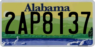 AL license plate 2AP8137