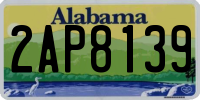 AL license plate 2AP8139