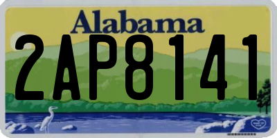 AL license plate 2AP8141