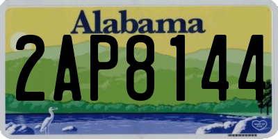 AL license plate 2AP8144