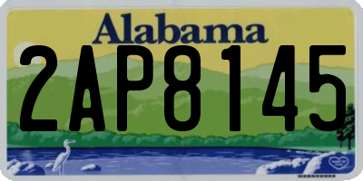 AL license plate 2AP8145