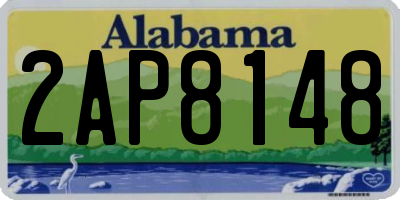 AL license plate 2AP8148