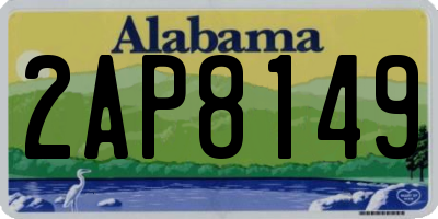 AL license plate 2AP8149
